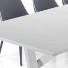 Tavolinë konsole e zgjerueshme deri në 325 cm në melaminë Prodhuar në Itali - Settimmio Viadurini