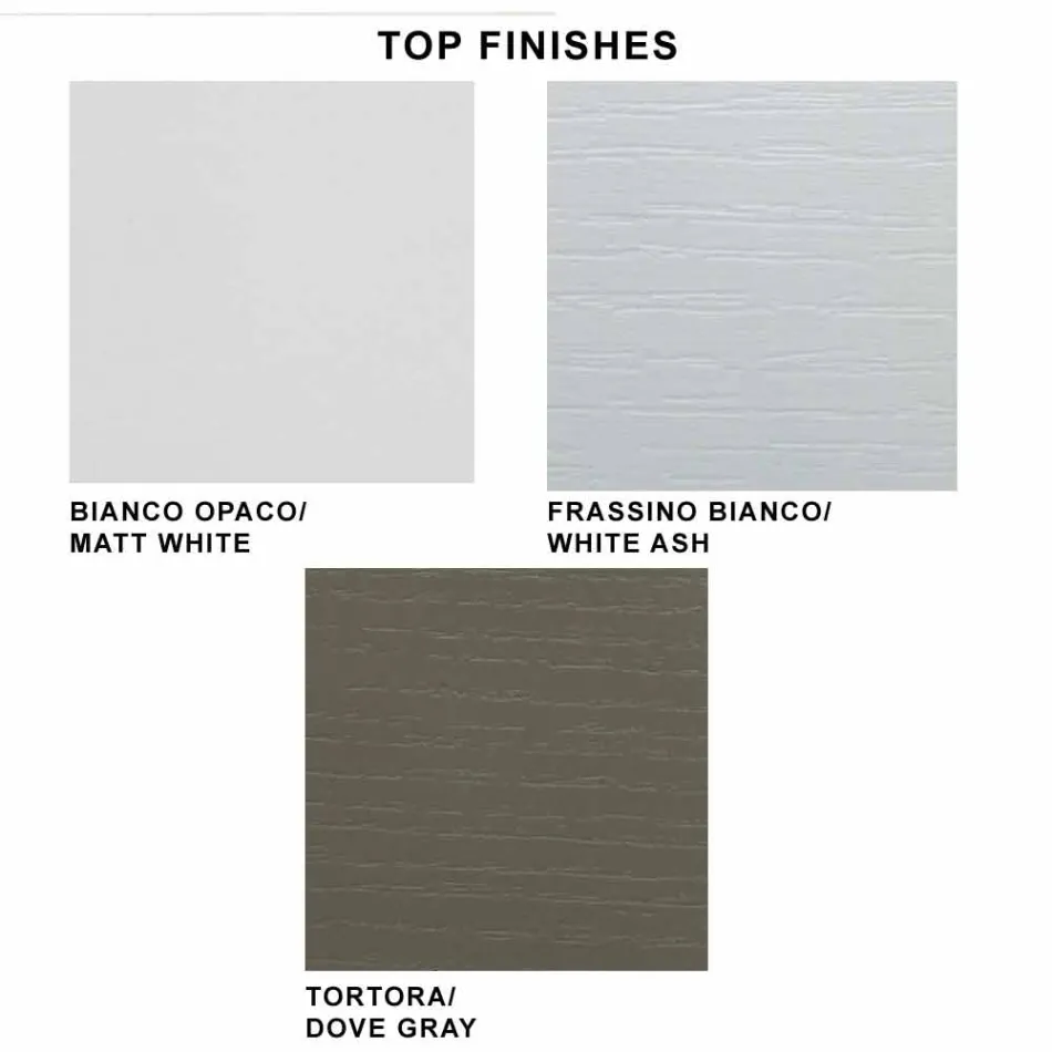 Tavolinë konsole e zgjerueshme deri në 325 cm në melaminë Prodhuar në Itali - Settimmio Viadurini