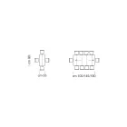 Tavolinë konzole e zgjerueshme në dru të rimesuar Prodhuar në Itali - Gordito Viadurini