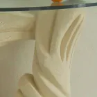 Tabela e konzollave të stilistëve në gur dhe kristal të projektimit Viadurini