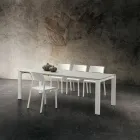 Tavolinë kuzhine e zgjerueshme deri në 240 cm në HPL fine Prodhuar në Itali - Jupiter Viadurini