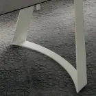 Tavolinë Kuzhine e Zgjatshme Deri në 280 cm Efekt Mermeri Prodhuar në Itali - Pinocchio Viadurini