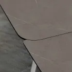 Tavolinë Kuzhine e Zgjatshme Deri në 280 cm Efekt Mermeri Prodhuar në Itali - Pinocchio Viadurini