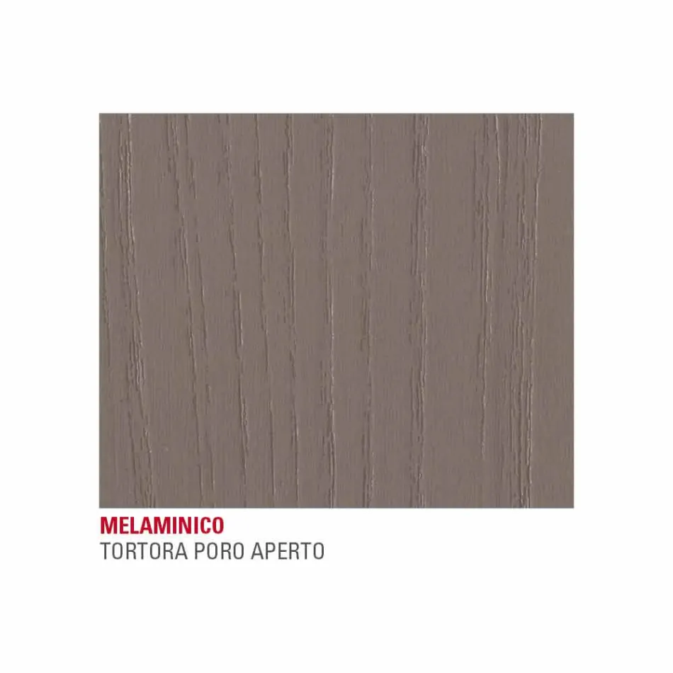 Tavolinë Kuzhine me Top Melamine dhe Bazë Metalike Prodhuar në Itali - Spilla Viadurini