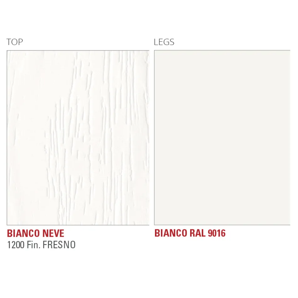 Tavolinë Kuzhine në HPL me Bazë Metali Fine Made in Italy - Pinocchio Viadurini