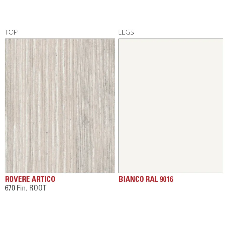 Tavolinë Kuzhine në HPL me Bazë Metali Fine Made in Italy - Pinocchio Viadurini