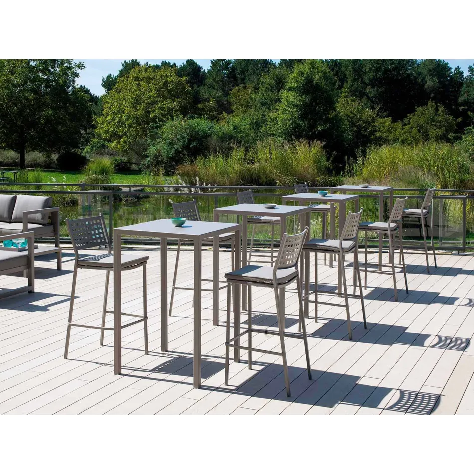 Tabela e Sheshit Bar në Metal Painted Made në Itali - Kubë Viadurini