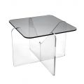 Dizajnimi i tavolinës së kafesë në pleksiglas transparent ose të tymosur - Draco