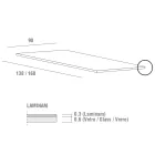 Tavolinë kuzhine e zgjerueshme në qeramikë të hollë laminam Prodhuar në Itali - Efisto Viadurini