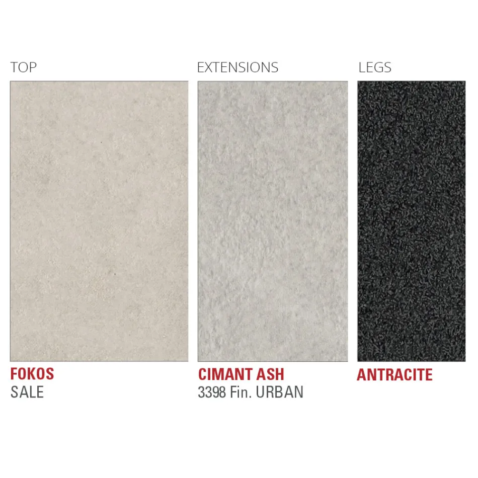 Tavolinë kuzhine e zgjerueshme në qeramikë të hollë laminam Prodhuar në Itali - Efisto Viadurini