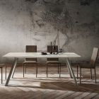 Tavolinë Kuzhine me Top Laminam Made in Italy, Cilësi e Lartë - Lingotto Viadurini