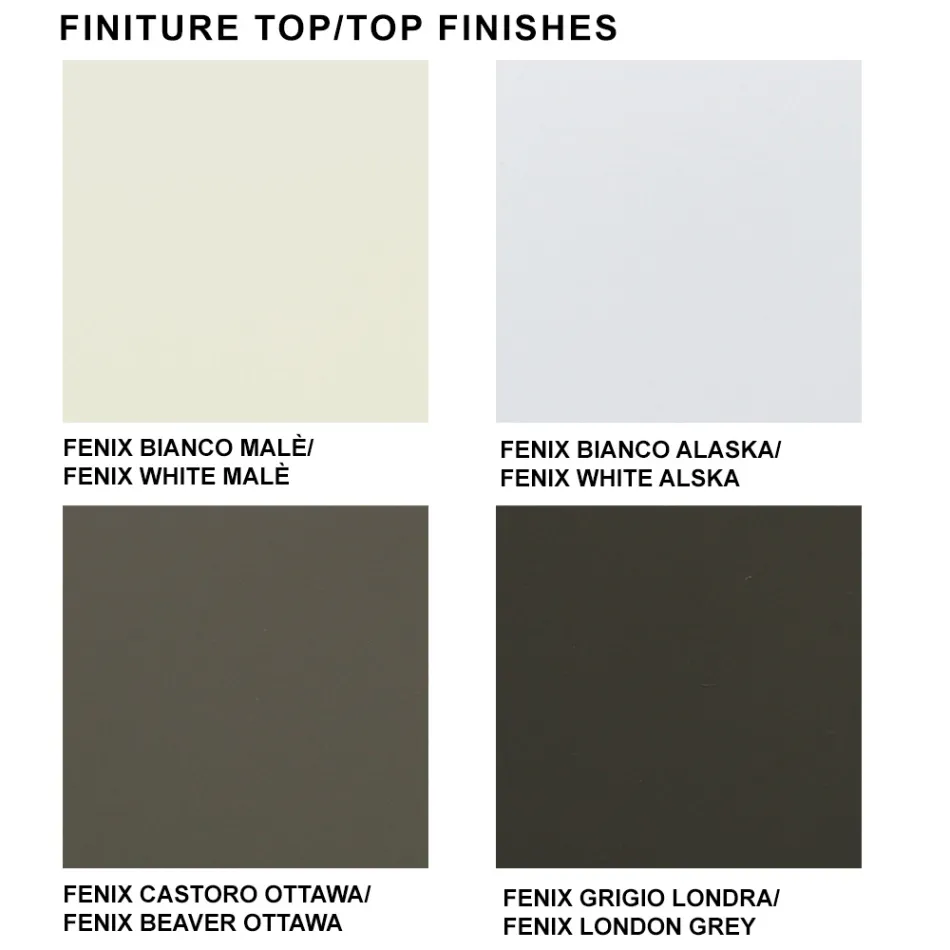 Tavolinë Kuzhine Fenix E zgjatur deri në 300 cm Prodhuar në Itali - Grotta Viadurini