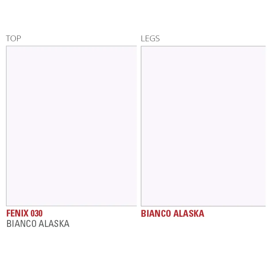 Tavolinë Kuzhine në Fenix dhe Metal të Bardhë të Cilësisë Prodhuar në Itali - Carlino Viadurini