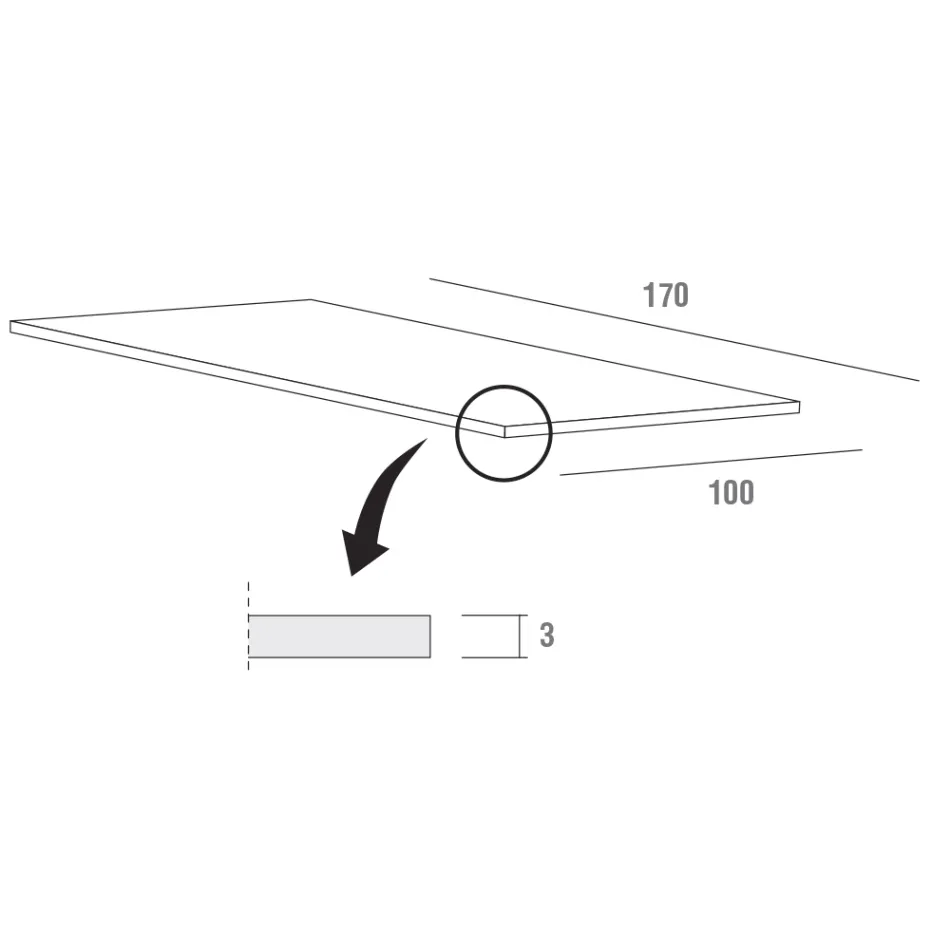 Tavolinë Kuzhine në Fenix dhe Metal të Bardhë të Cilësisë Prodhuar në Itali - Carlino Viadurini