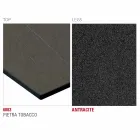 Tavolinë Kuzhine Hpl me Bazë Metal Antracit Prodhuar në Itali - Aresto Viadurini