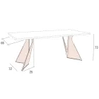 Tavolinë Kuzhine prej Dru dhe Metal Prodhim në Itali, Cilësi e Lartë - Dotto Viadurini