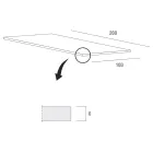 Tavolinë Kuzhine prej Dru dhe Metal Prodhim në Itali, Cilësi e Lartë - Dotto Viadurini