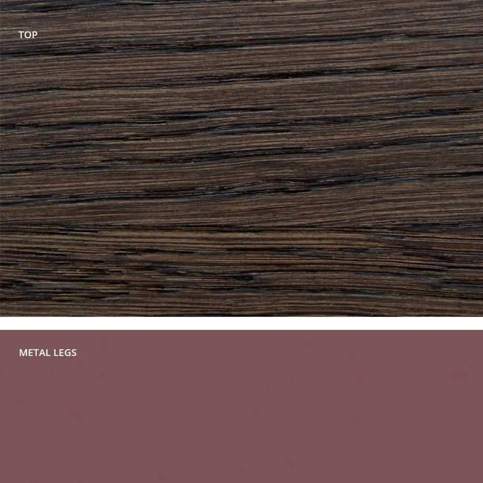 Made in Italy design tryezë të ngurta kuzhine prej druri, Dionigi Viadurini