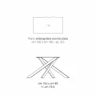 Made in Italy design tryezë të ngurta kuzhine prej druri, Dionigi Viadurini