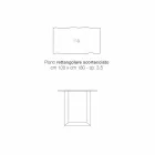 Tavolinë kuzhine në dru të ngurtë dhe metali të bërë në Itali, Flora Viadurini