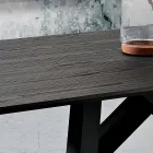 Tabela e kuzhinës në MDF dhe metali i bërë në Itali, Wilmer Viadurini