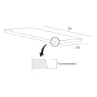 Tavolinë kuzhine me dru të zhveshur me cilësi të lartë Prodhuar në Itali - Pinocchio Viadurini