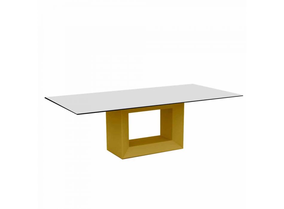 Tavolinë e jashtme 200x100 cm Vela nga Vondom, në rrëshirë polietileni Viadurini