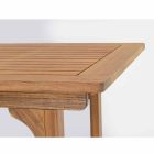 Tavolinë e Jashtme e Zgjatshme Deri në 160 cm në Dru Akacie - Re Viadurini