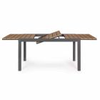 Tavolinë e Jashtme e Zgjatshme Deri në 200 cm me Top në Dru - Mbarim Bobel Viadurini