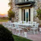 Tavolinë e jashtme e zgjerueshme deri në 320 cm në çelik të galvanizuar Prodhuar në Itali - Perla Viadurini