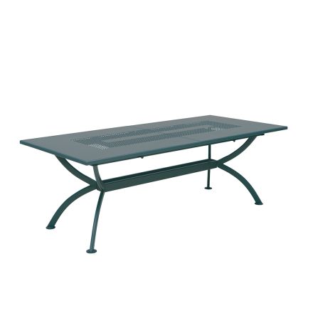 Tavolinë e jashtme e zgjerueshme deri në 320 cm në çelik të galvanizuar Prodhuar në Itali - Perla Viadurini