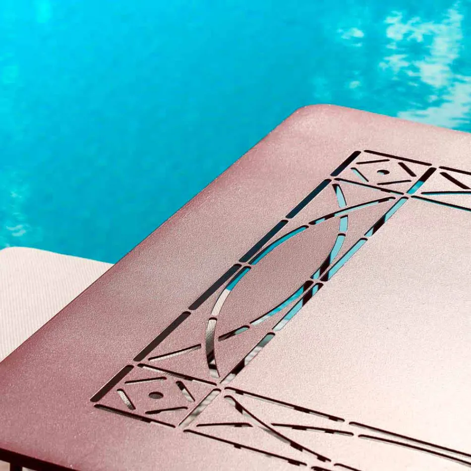 Tavolinë artizanale në natyrë në hekur të pikturuar prodhuar në Itali - Zagato Viadurini