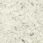 Tavolinë në natyrë me bazë druri dhe majë qeramike të bardhë Terrazzo - Infinity Viadurini