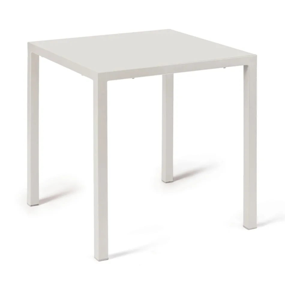 Tavolinë e jashtme me Strukturë çeliku të galvanizuar Prodhuar në Itali - Azul Viadurini