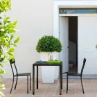 Tabela Moderne Stackable Metal Outdoor Made në Itali - Aila Viadurini