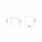 Tabela Moderne Stackable Metal Outdoor Made në Itali - Aila Viadurini