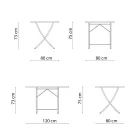 Tavolinë e jashtme prej çeliku të galvanizuar Prodhuar në Itali - Blair Viadurini