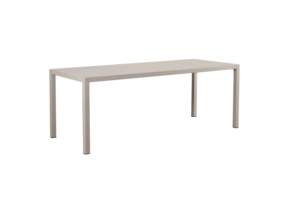 Tavolinë e jashtme drejtkëndore prej çeliku të galvanizuar Prodhuar në Itali - Azul Viadurini