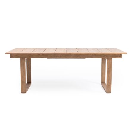Tavolinë e jashtme në dru tik E zgjerohet deri në 270 cm - Marie Viadurini
