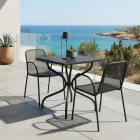 Tavolinë për jashtë Lirion në metal të lyer në dy madhësi, e prodhuar në Itali Viadurini