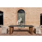 Tavolinë në natyrë në Okumè Microcement dhe Finish Tik Prodhuar në Itali - Laps Viadurini