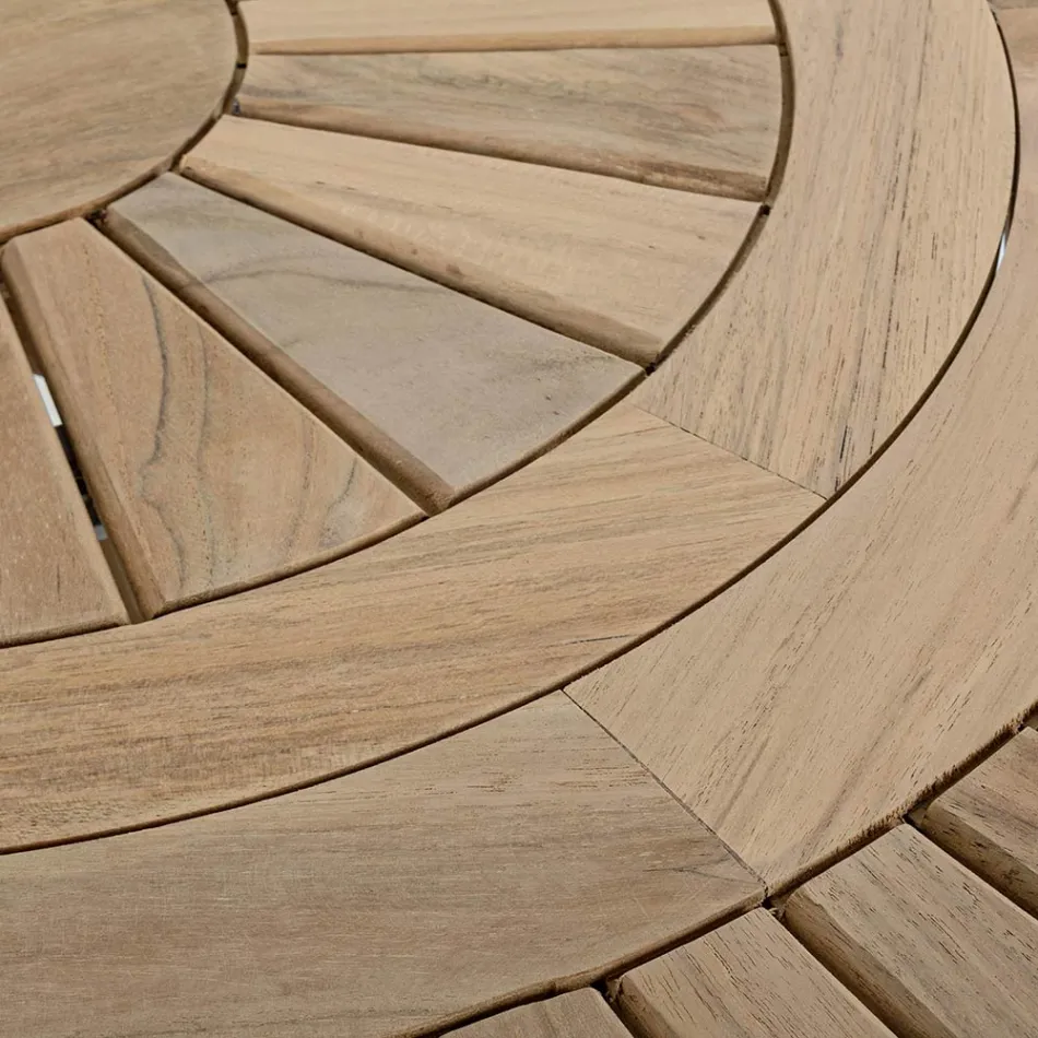 Tavolinë tik për natyrë me majë qendrore rrotulluese, Homemotion - Dimitris Viadurini