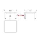 Tabela e jashtme Hpl Top ose Qeramike Prodhuar në Itali - Plinto nga Varaschin Viadurini