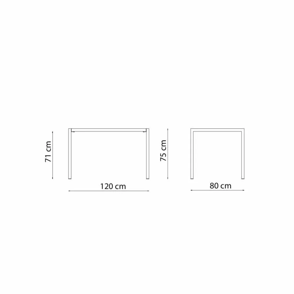 Tabela në natyrë drejtkëndëshe me një nivel drejtkëndor të vetë-nivelimit të bërë në Itali - Binda Viadurini