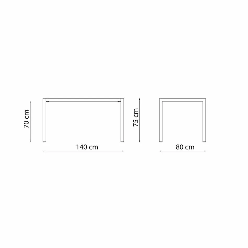 Tabela në natyrë drejtkëndëshe me një nivel drejtkëndor të vetë-nivelimit të bërë në Itali - Binda Viadurini