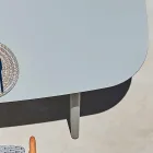 Tabela e jashtme e projektimit Varaschin Ellisse në alumin me ngjyrë Viadurini