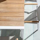 Tavoline Kopshti 180x90 cm me Baze Alumini dhe Siper Tik - Mesatarisht Viadurini