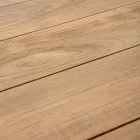 Tavoline Kopshti 180x90 cm me Baze Alumini dhe Siper Tik - Mesatarisht Viadurini