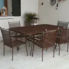 Tavolinë Kopshti prej Rrjete Metalike 180cm e Prodhuar në Itali - Lirion Viadurini