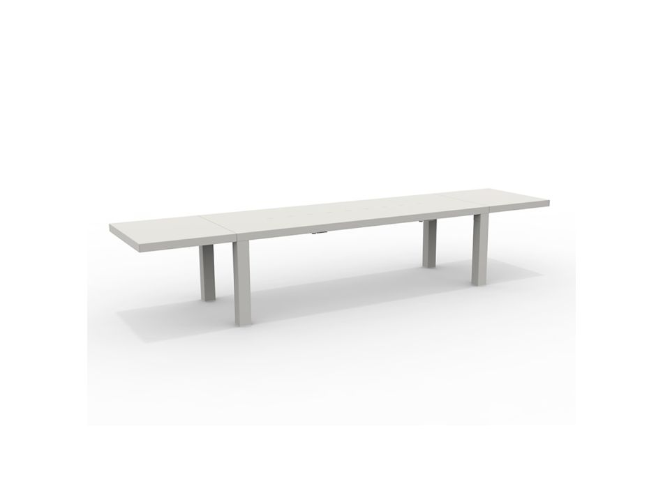 Tavolinë kopshti e zgjatur deri në 400 cm në çelik Prodhuar në Itali - Selvaggia Viadurini